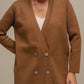 Blazer doppiopetto in maglia misto viscosa