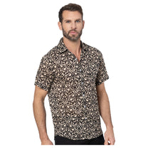 Camicia estiva a maniche corte in cotone voile