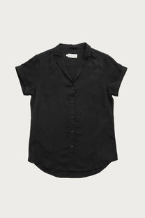 Camicia Innes nera a maniche corte