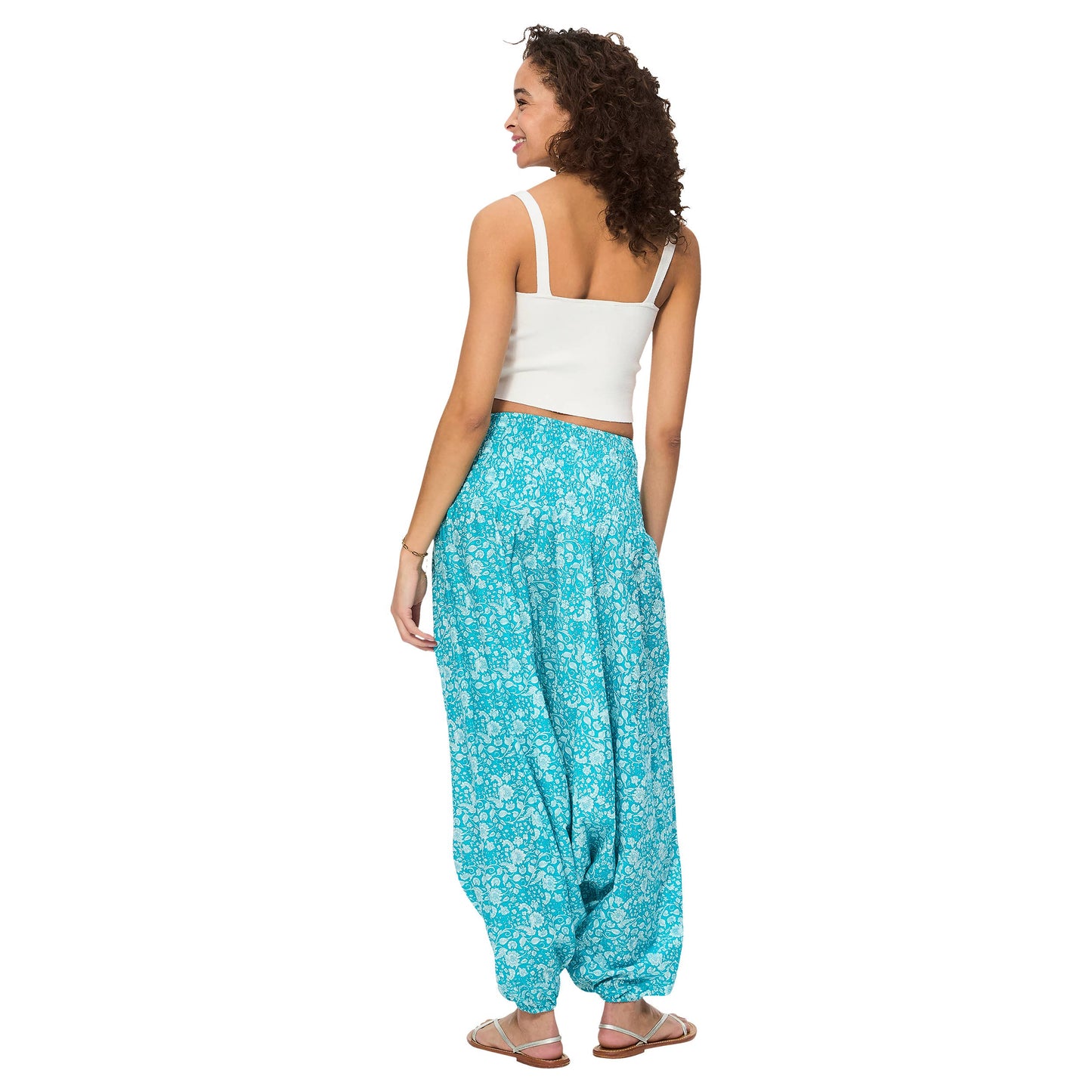 Pantaloni sarouel estivi 3 in 1 boho in cotone