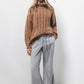 Pantaloni dritti con laccio in vita