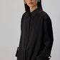 Camicia in raso con polsini ampi