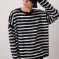 Maglione in maglia a righe oversize