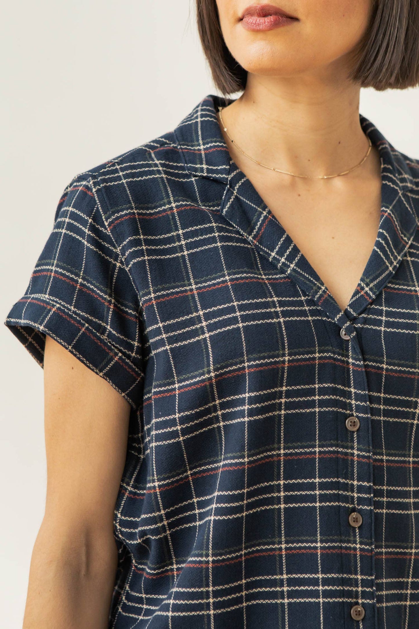 Camicia Innes a quadri spigati Crepuscolo