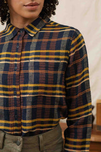 Camicia slim a quadri Alba del Deserto