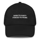 Cappellino da baseball ricamato Born to Party Forced to Work