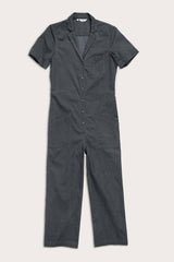 Tuta utility Lou in cotone stretch color ardesia