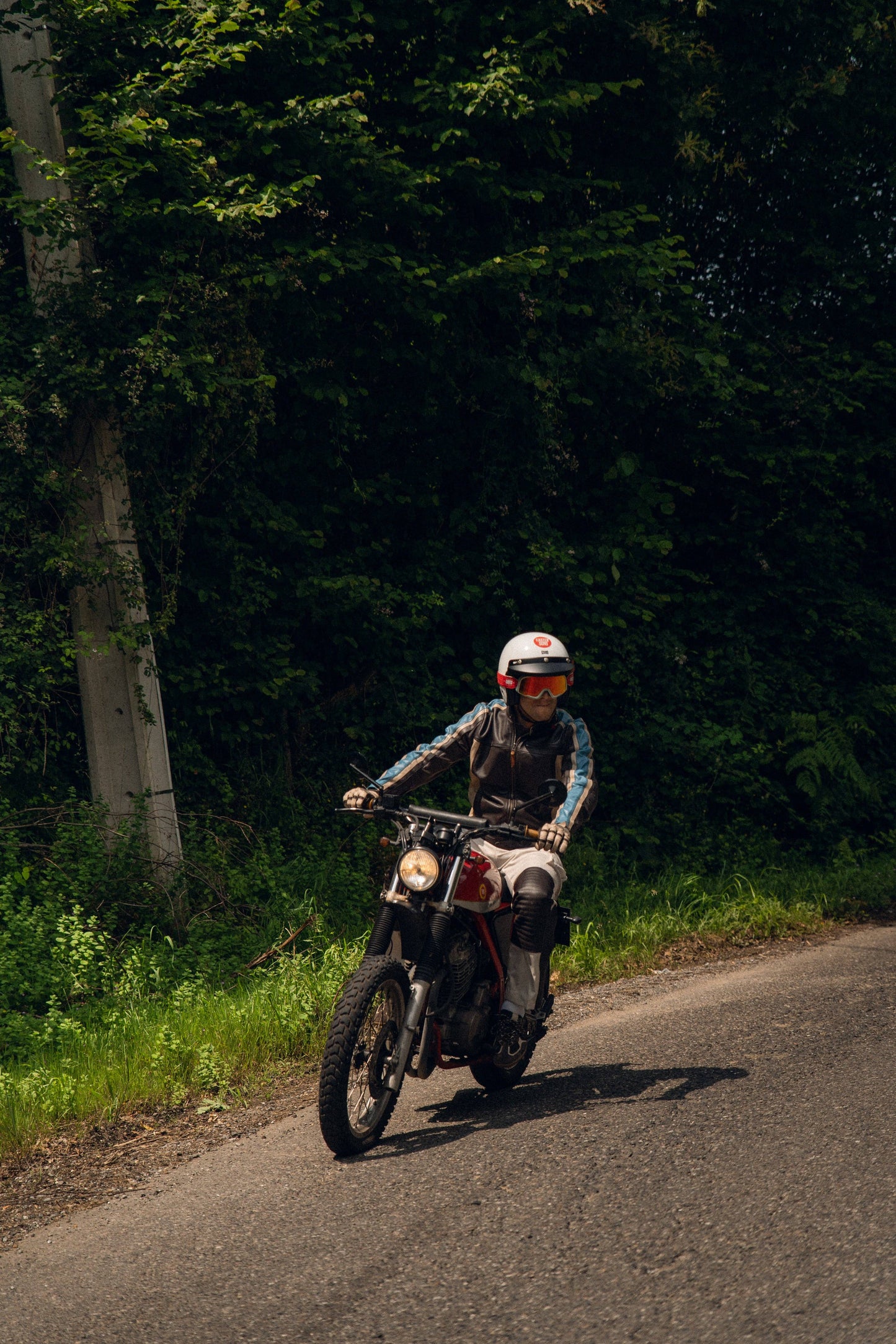 Giacca tecnica in pelle Speed Division