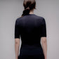 T-shirt in cotone fine con micro pointelle