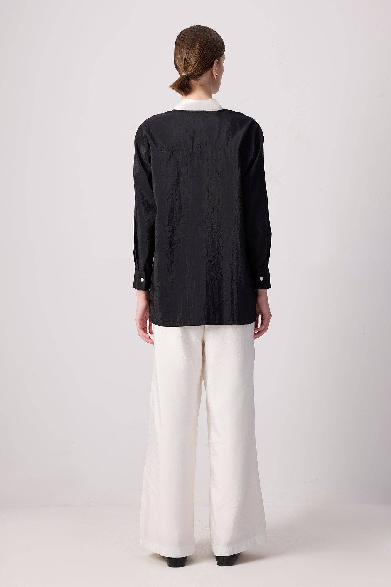 Kimono doppiopetto in cupro