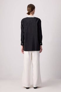 Kimono doppiopetto in cupro