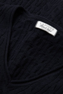 Maglione a maglia strutturata con scollo a V