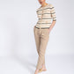 Pantaloni slim donna in misto viscosa elasticizzato