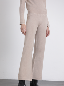 Pantaloni in maglia a zampa