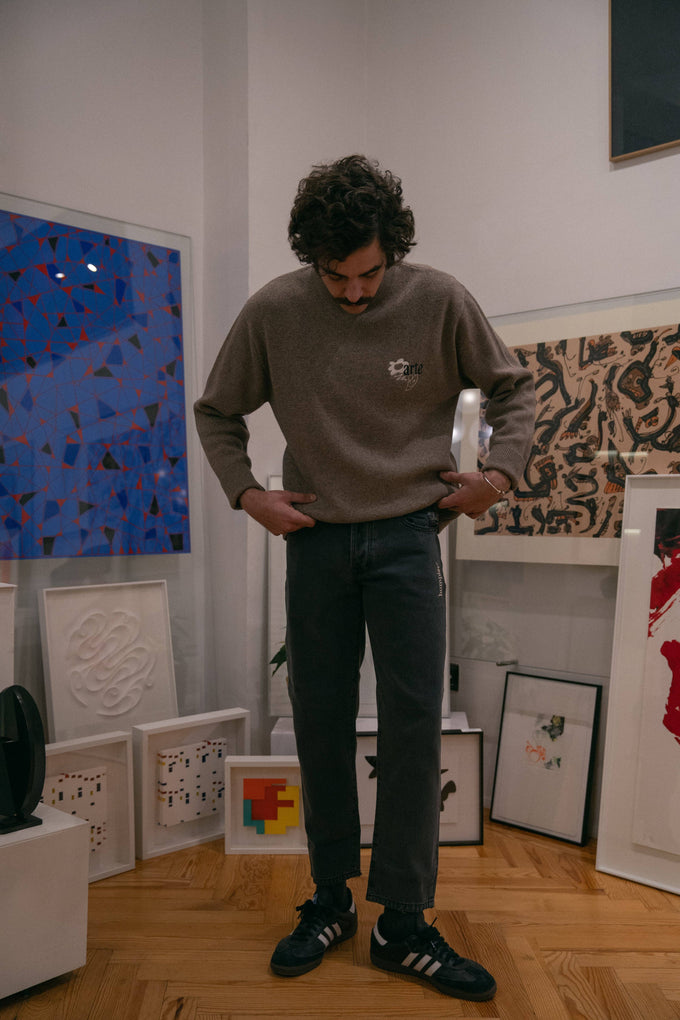 Maglia jacquard in cashmere Arte