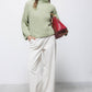 Maglione a trecce con collo alto