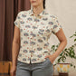 Camicia Bea a maniche corte con stampa Aloha Floral