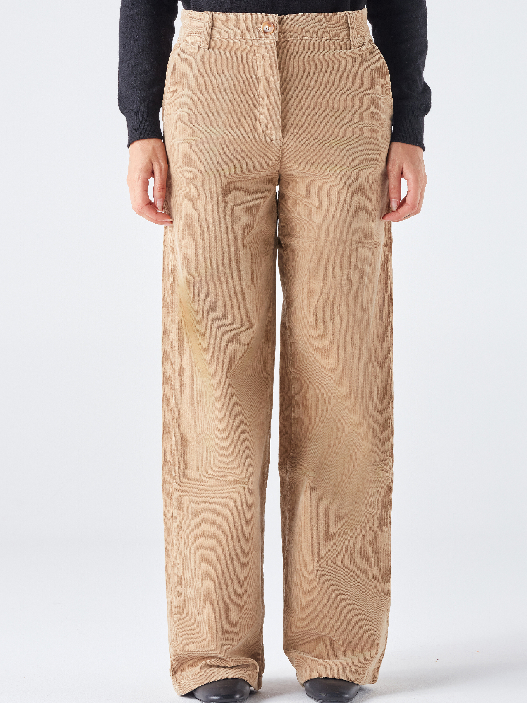 Pantaloni lunghi in velluto a coste