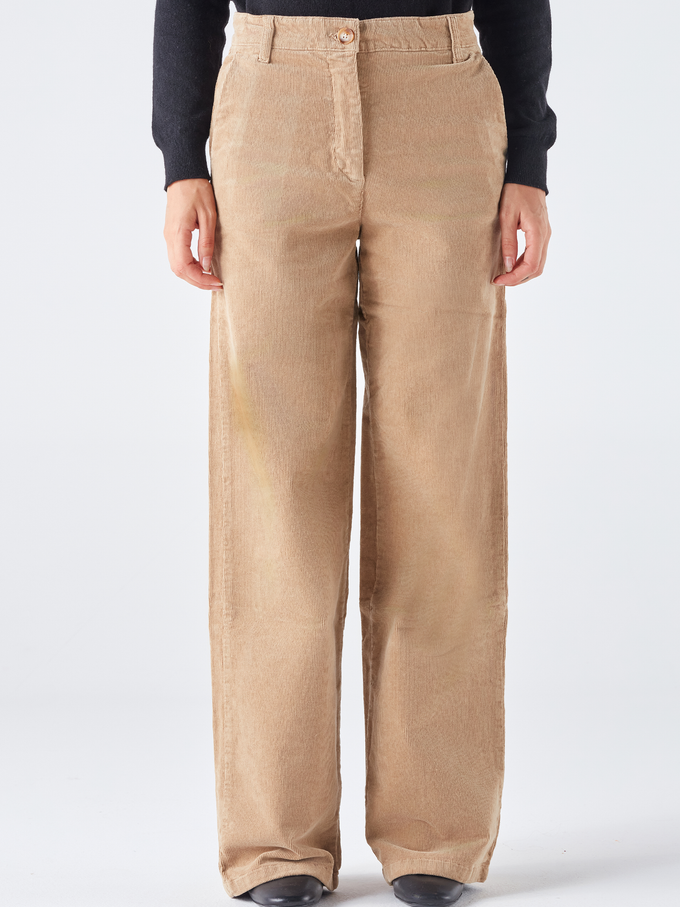 Pantaloni lunghi in velluto a coste