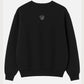 Felpa oversize unisex nera con ricamo Bendita Locura