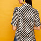 Camicia Aguadulce con stampa ondulata