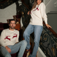 Maglione unisex con renne