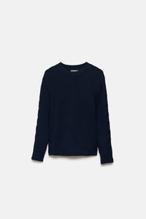 Maglione a maglia strutturata