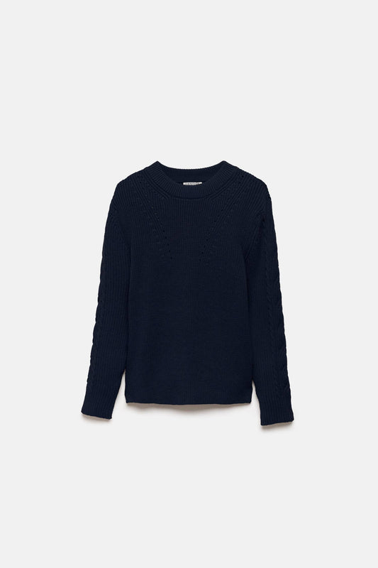 Maglione a maglia strutturata