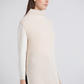 Gilet in maglia a coste con collo alto
