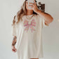 T-shirt oversize con fiocco coniglietto