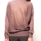 Maxi pullover glitterato con scollo a barca in maglia 3D