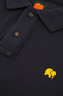 Polo Essential in Cotone Biologico Blu