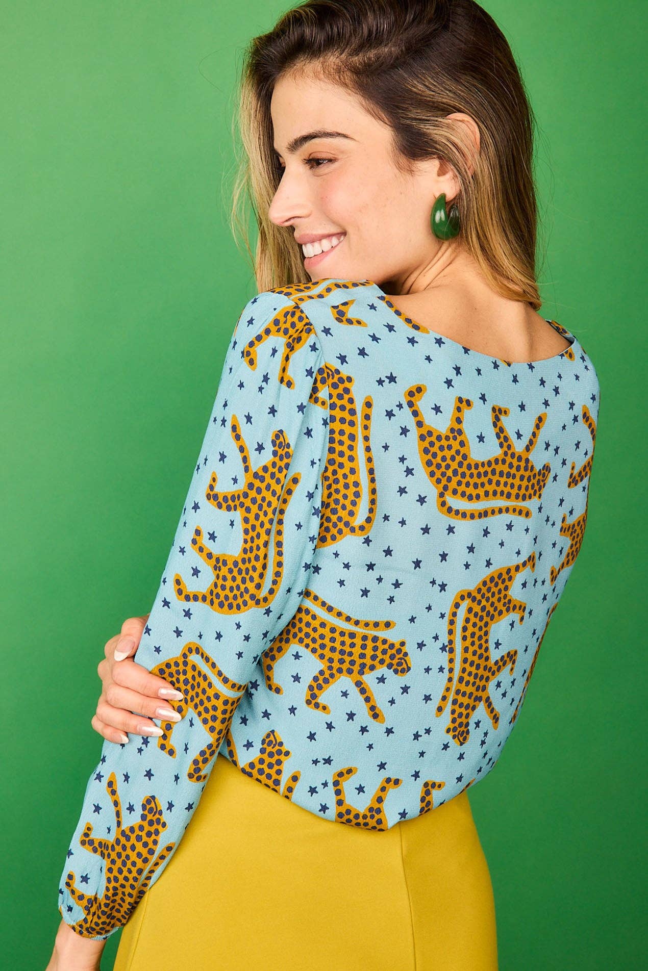 Camicia Encina con stampa ghepardo