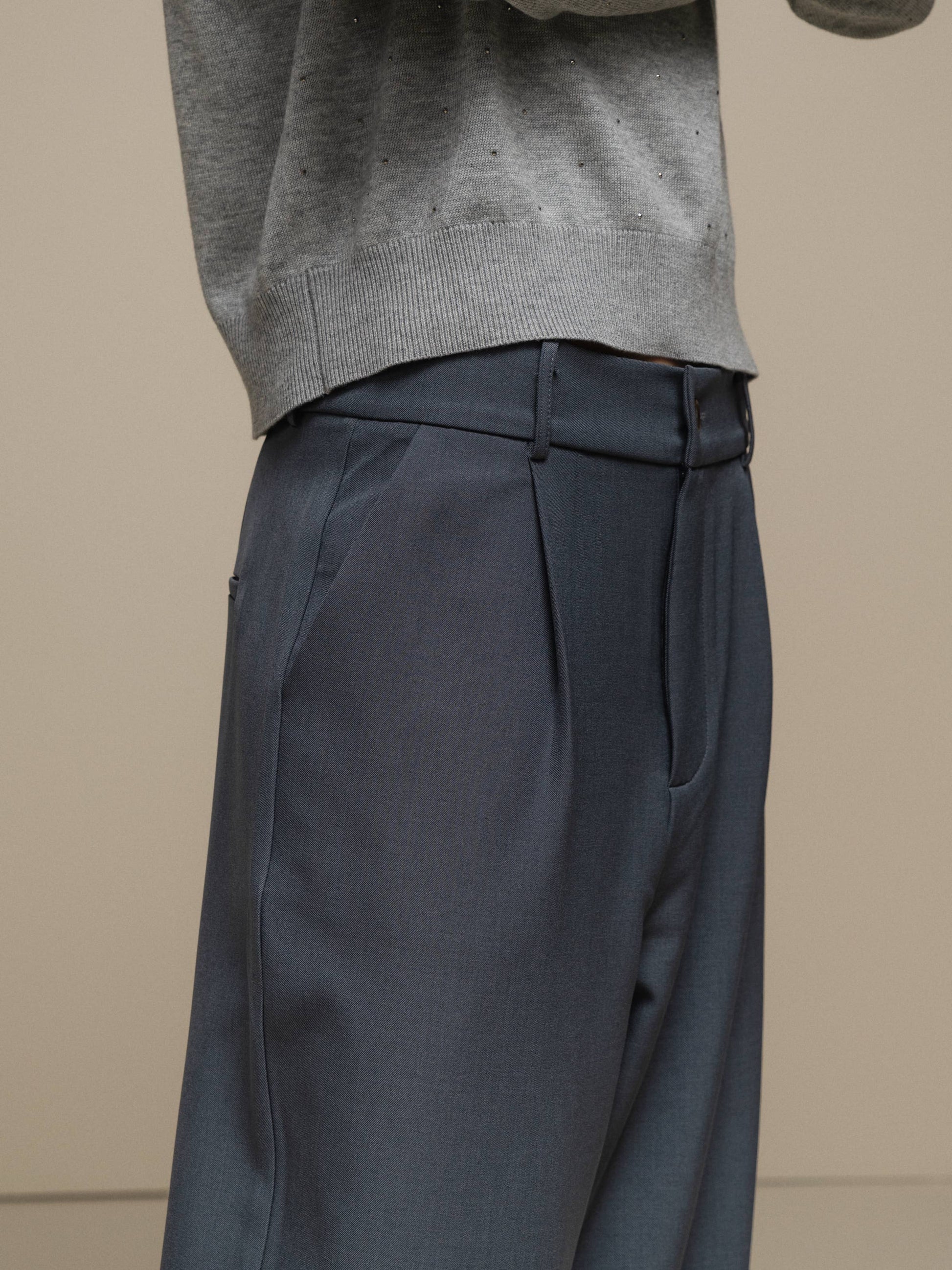 Pantaloni palazzo a vita alta