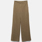 Pantaloni a sigaretta con motivo geometrico