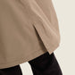 Trench classico beige unisex in cotone organico