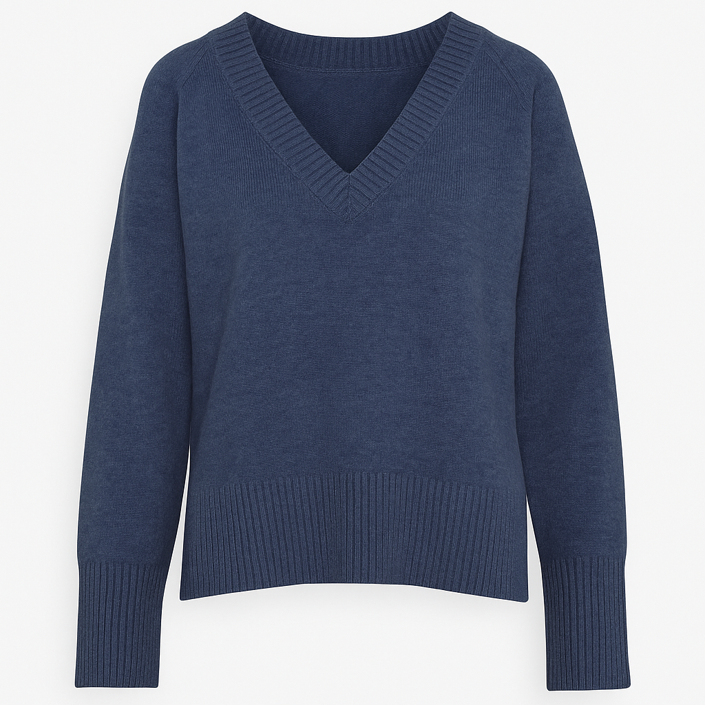 Maglione in lana con scollo a V