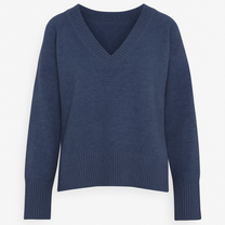 Maglione in lana con scollo a V