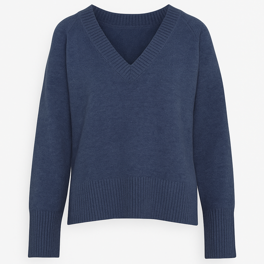 Maglione in lana con scollo a V