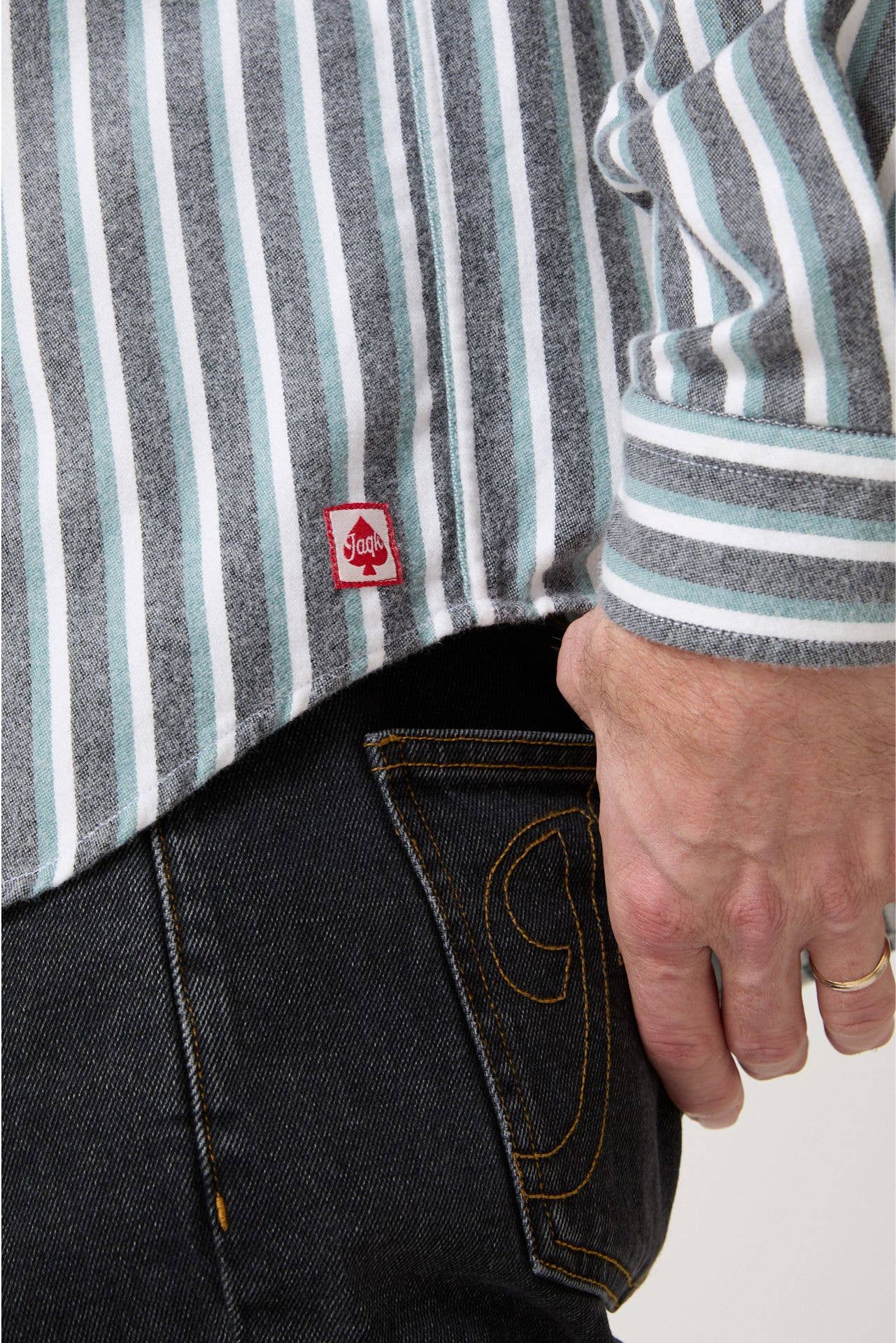Camicia Jakarta a Righe in Oxford di Cotone
