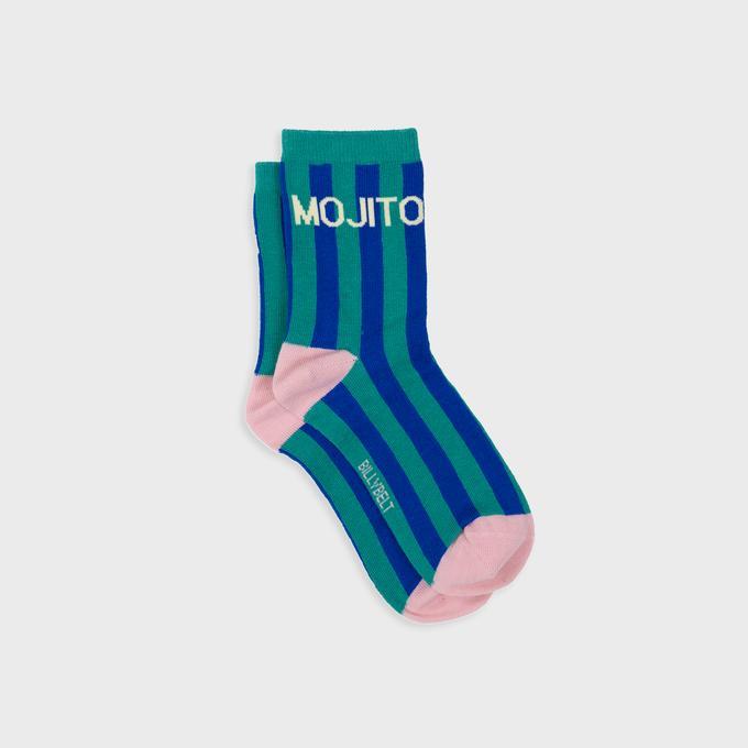 Calzini a righe Mojito in cotone pettinato