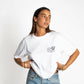 T-shirt Oldie bianca in cotone biologico