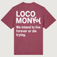 T-shirt unisex Live Forever con stampa