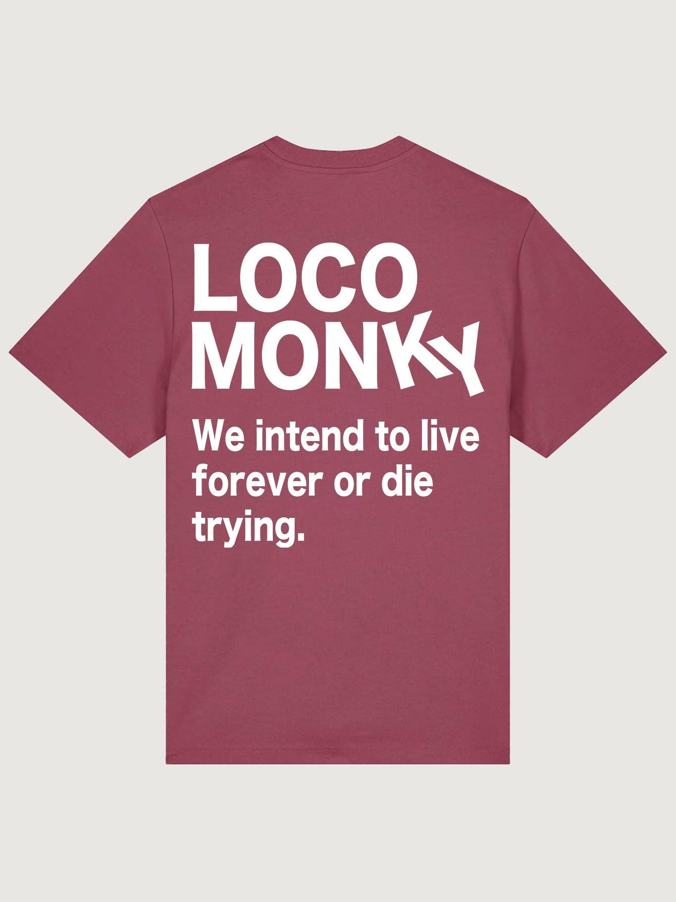 T-shirt unisex Live Forever con stampa
