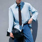 Camicia oversize con maniche a kimono