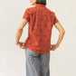 Camicia a maniche corte Lana con motivo piramidi color ruggine