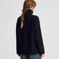 Maglione Mandie in lana d’agnello GOTS blu notte