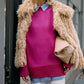 Tunica in maglia color block