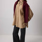 Camicia oversize abbottonata in effetto cupro