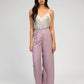 Canotta Adonisa con paillettes e scollo a V